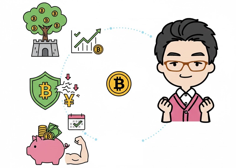 暗号資産は50だいに向いている