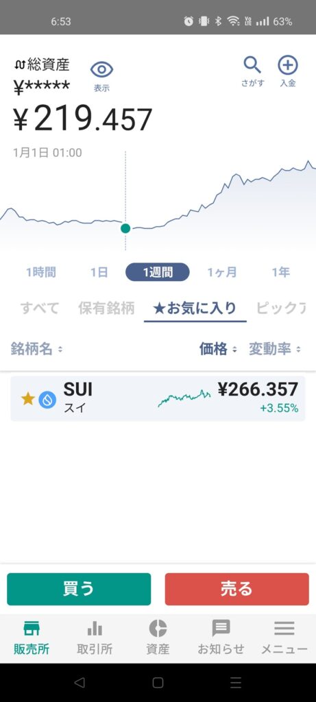 SUI 積立