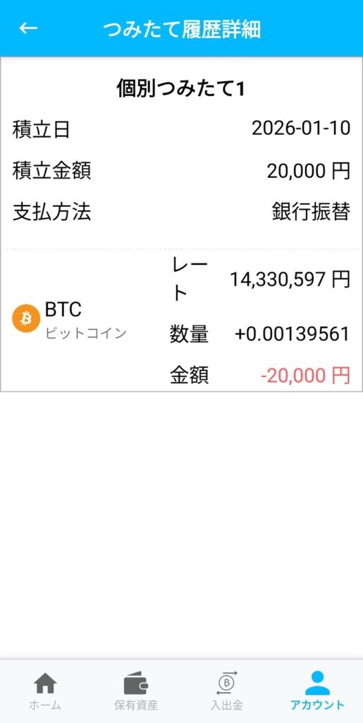BITOPOINT　ゼロつみたて　ビットコイン
